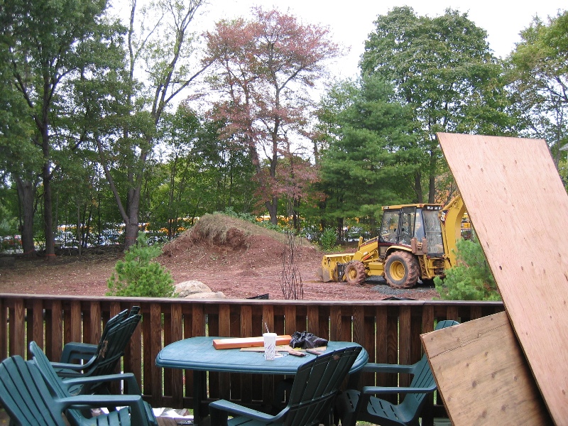 Backyard, under construction